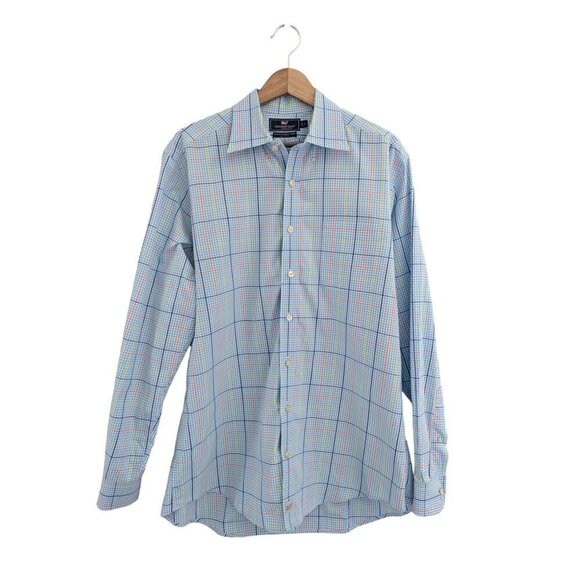 Vineyard Vines Other - Vineyard Vines Slim Fit Murray Shirt Blue Plaid Size L